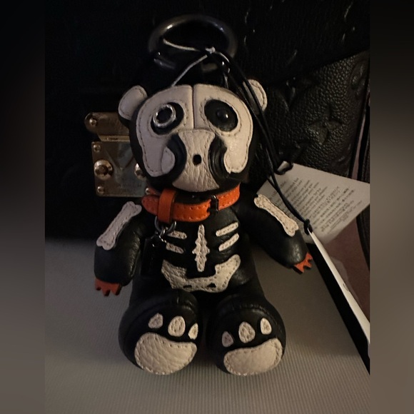 Coach Halloween Skeleton Bear Bag Charm - Picture 2 of 9